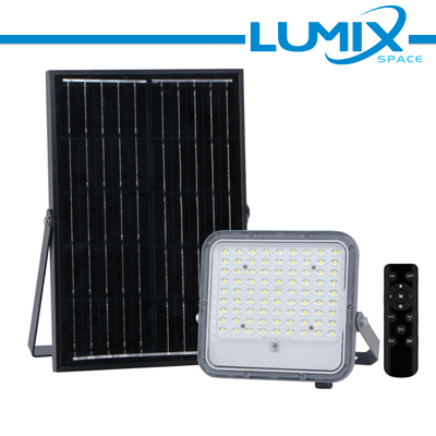 PROIETTORE SOLARE LED 3WHITE 150W + Crepuscolare